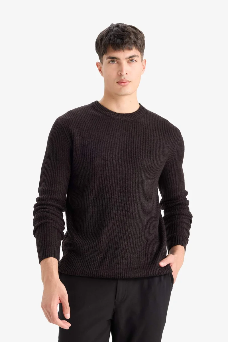 Defacto Standard Fit Crew Neck Knitwear Pullover
