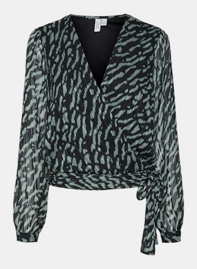 VERO MODA Womens Rie Longsleeve Wrap Top