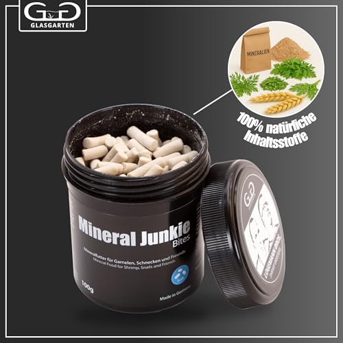 GlasGarten Mineral Junkie Bites (Sticks) for Shrimps, Crayfish, Crabs, Snails (100g) - Image 5