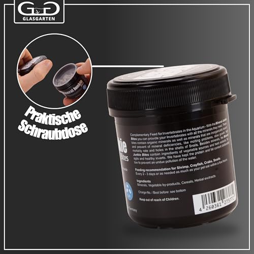 GlasGarten Mineral Junkie Bites (Sticks) for Shrimps, Crayfish, Crabs, Snails (100g) - Image 3