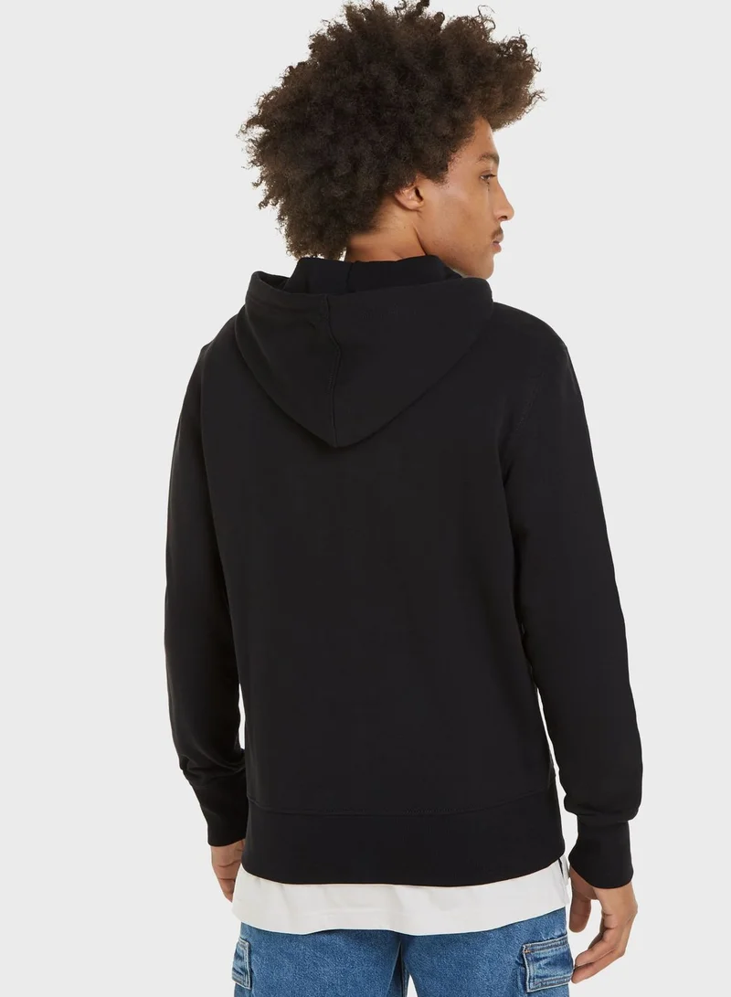 Calvin Klein Jeans Logo Zip Through Hoodie