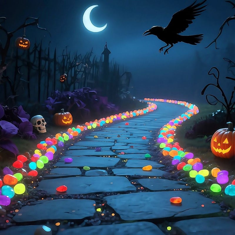 Multi Color Glow In The Dark Pebbles For Garden Pathway Pond Decoration - Image 4
