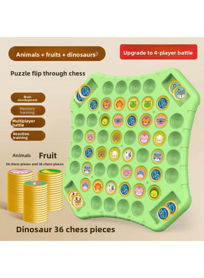 شطرنج الذاكرة للتعليم المبكر، شطرنج تقلب الحيوانات، تمارين تركيز الأطفال، ألعاب تفاعلية تعليمية بين الوالدين والطفل، ألعاب سطح المكتب