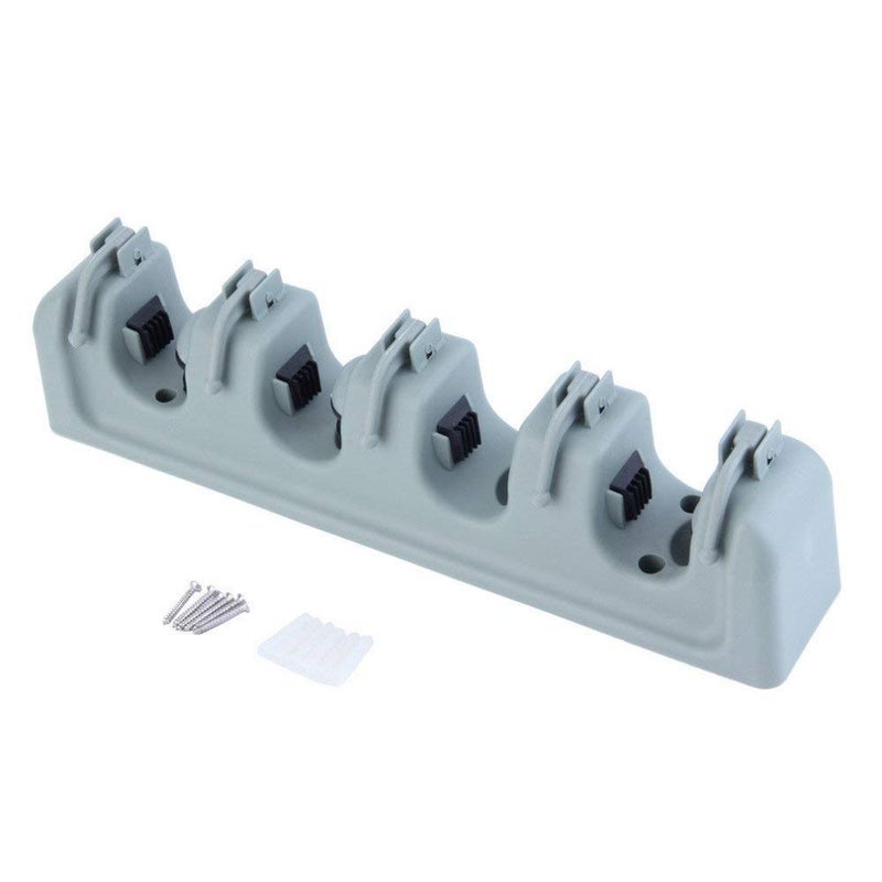 JRT Wall Mounted Stick Handle Mop and Broom Holder - Image 5