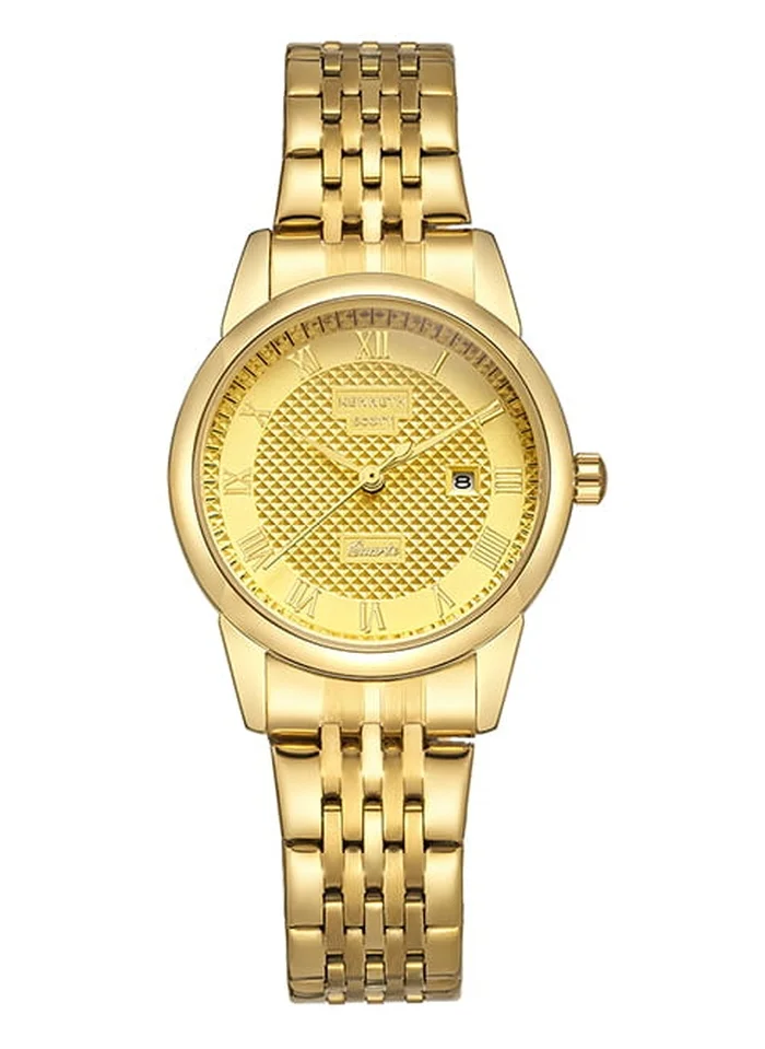 KENNETH SCOTT Kenneth Scott K23530-GBGC Women's Analog Display Watch & Stainless Steel Strap Gold