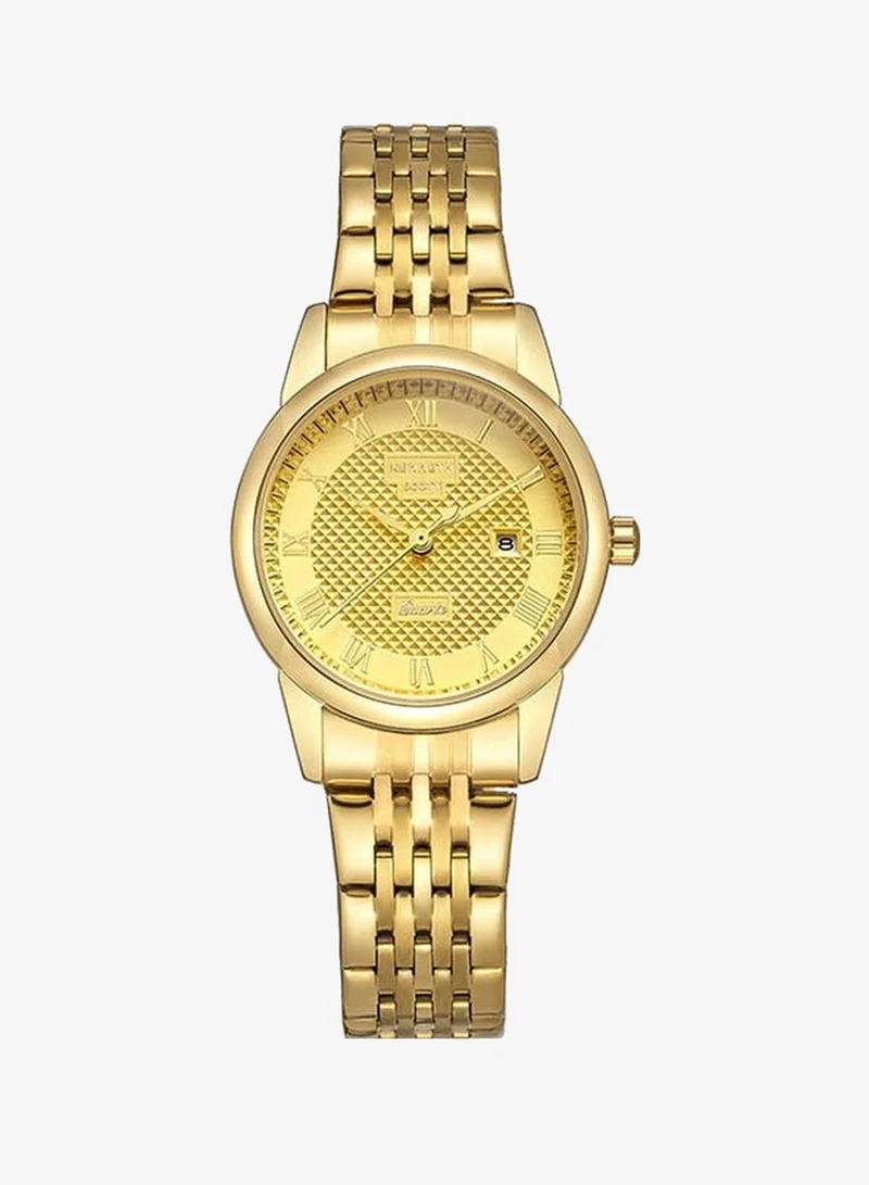 Kenneth Scott Kenneth Scott K23530-GBGC Women's Analog Display Watch & Stainless Steel Strap Gold