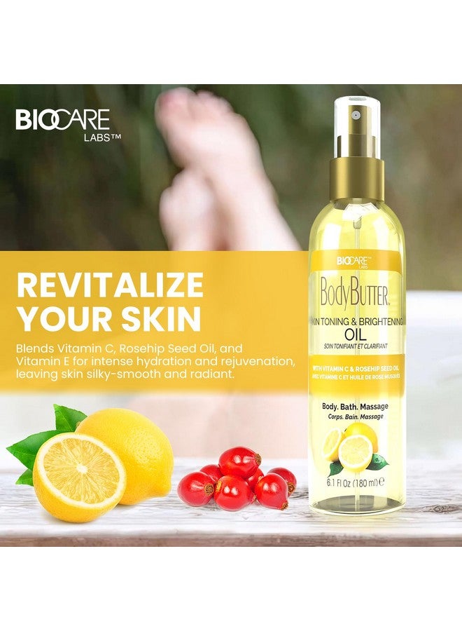 بيوكير زيت بيوكير لتفتيح البشرة وتوحيد لونها - غني بفيتامين سي وزيت بذور ثمر الورد وفيتامين إي - زيت مغذي للجسم غير دهني لبشرة رطبة ومشرقة وموحدة اللون - 6 أونصة - Image 2