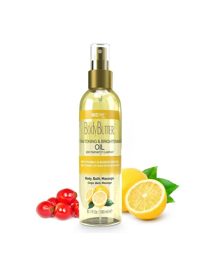 بيوكير زيت بيوكير لتفتيح البشرة وتوحيد لونها - غني بفيتامين سي وزيت بذور ثمر الورد وفيتامين إي - زيت مغذي للجسم غير دهني لبشرة رطبة ومشرقة وموحدة اللون - 6 أونصة - Image 1