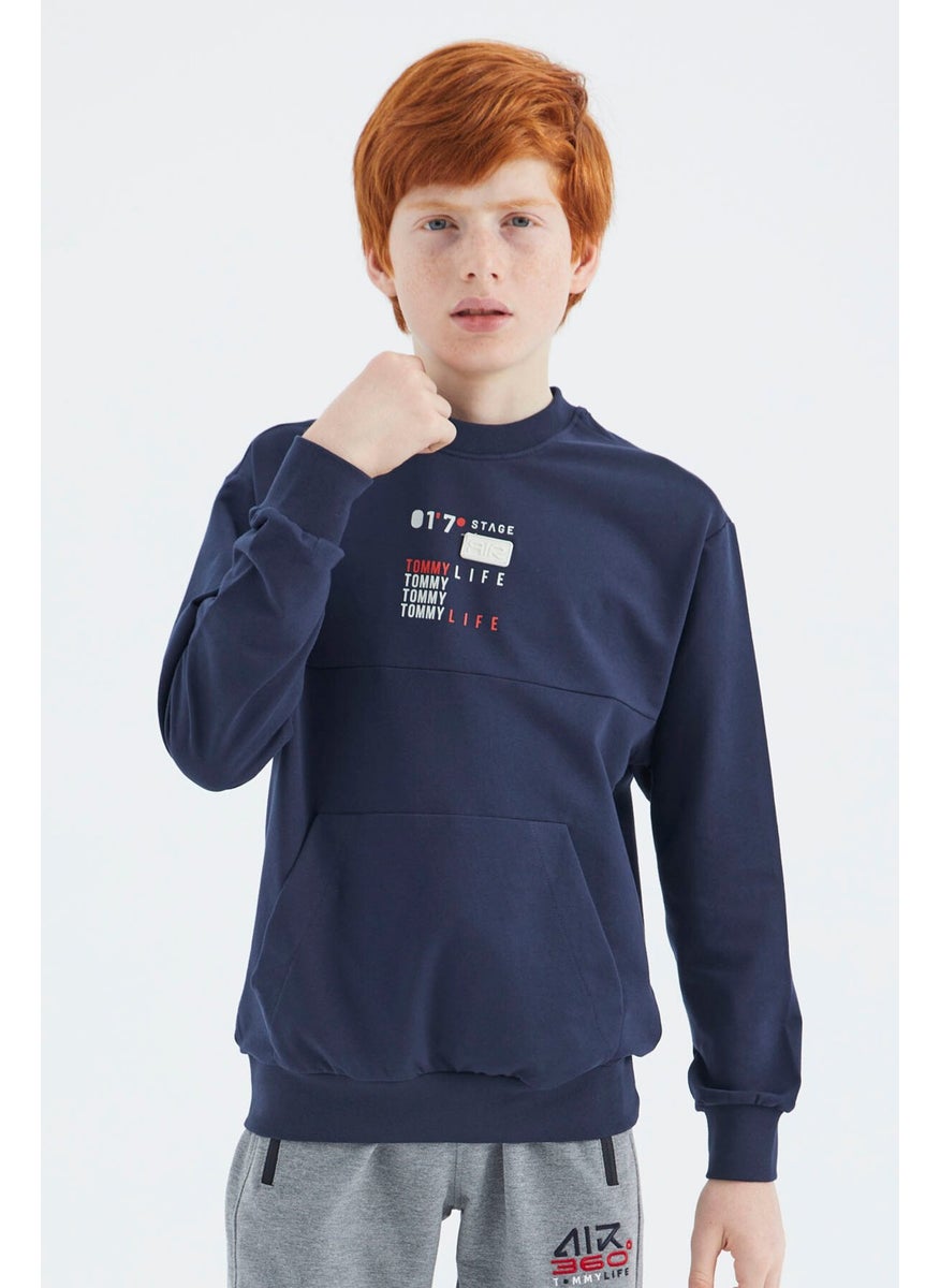 Tommy Life Men's Waiter S-Shirt O Neck Indigo  - Image 5