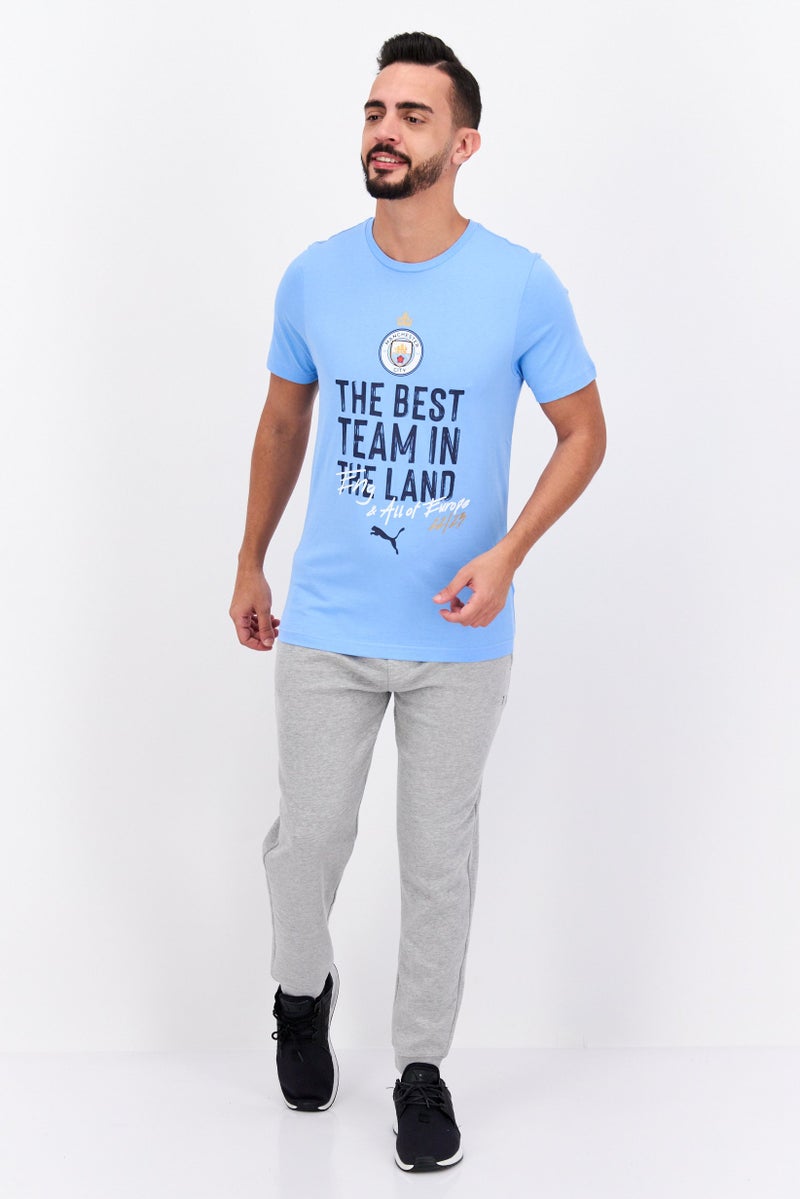 PUMA Men Sportswear Fit Training T Shirt, Blue Combo  - Image 2