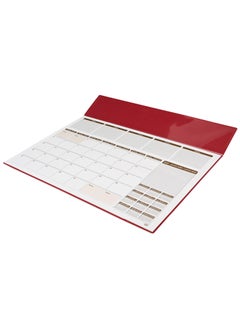 FIS FIS 2025 Year Planner with PVC Desk Blotter - English / French, Maroon - FSDK2EF25MR  - Image 2