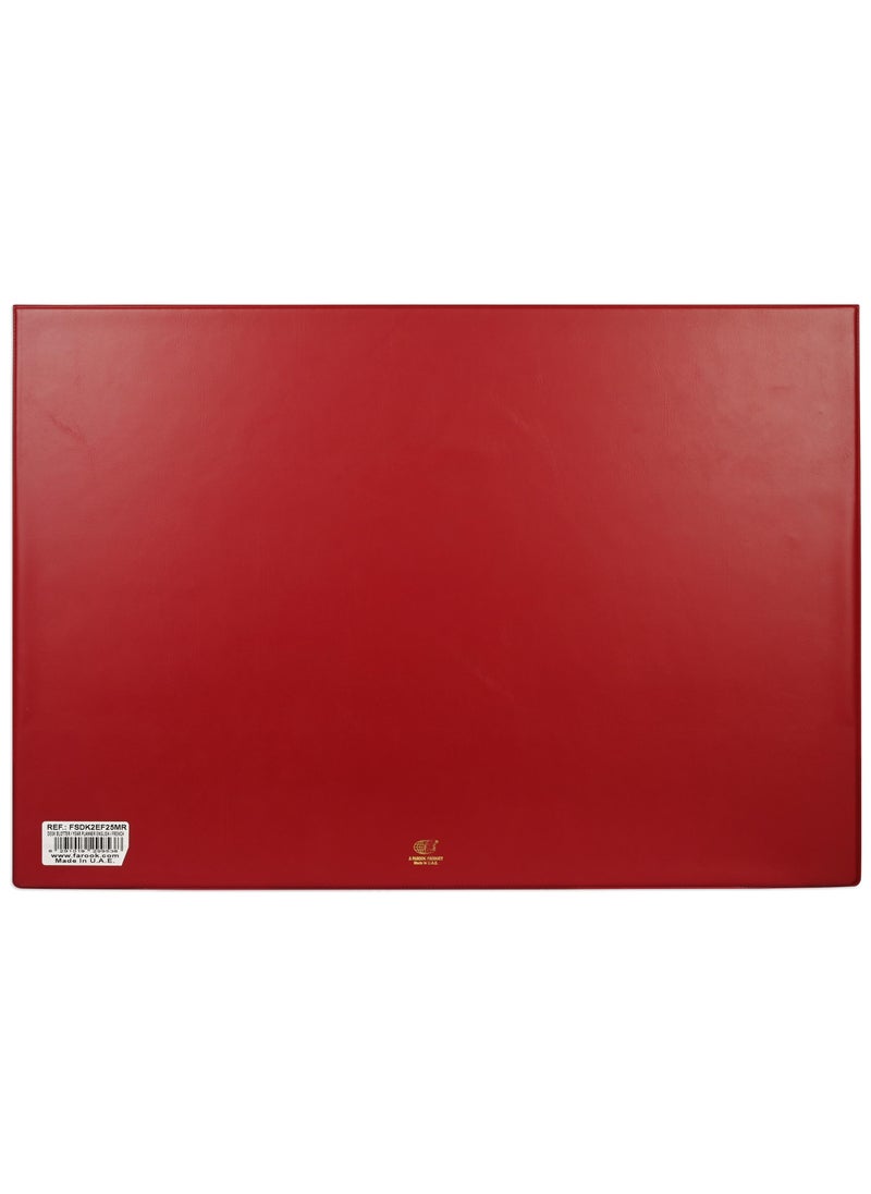 FIS FIS 2025 Year Planner with PVC Desk Blotter - English / French, Maroon - FSDK2EF25MR  - Image 5