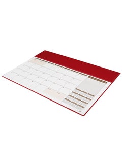 FIS FIS 2025 Year Planner with PVC Desk Blotter - English / French, Maroon - FSDK2EF25MR  - Image 1