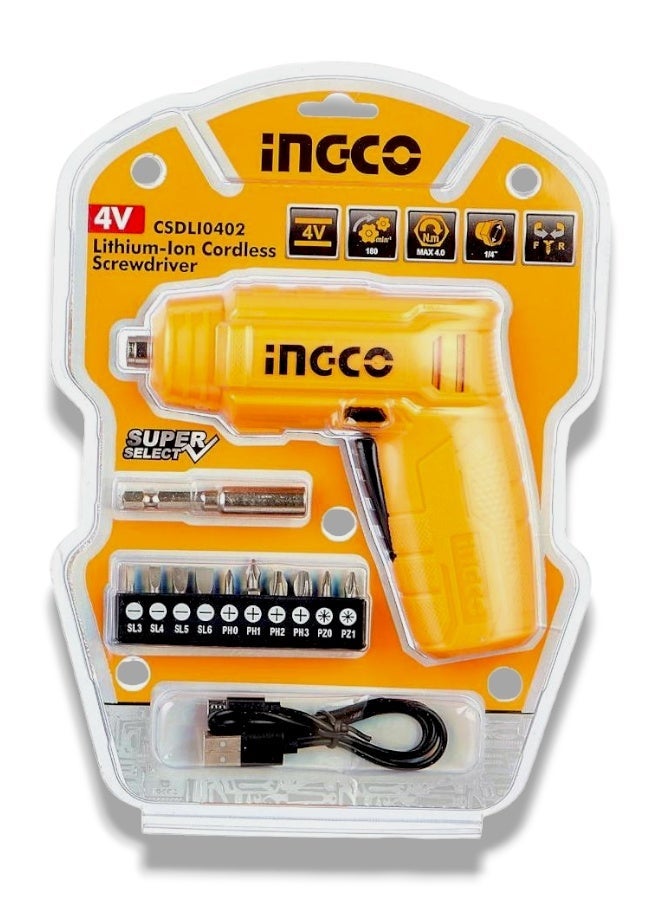 إنجكو مفك شحن لاسلكي 4 فولت من INGCO - Image 1