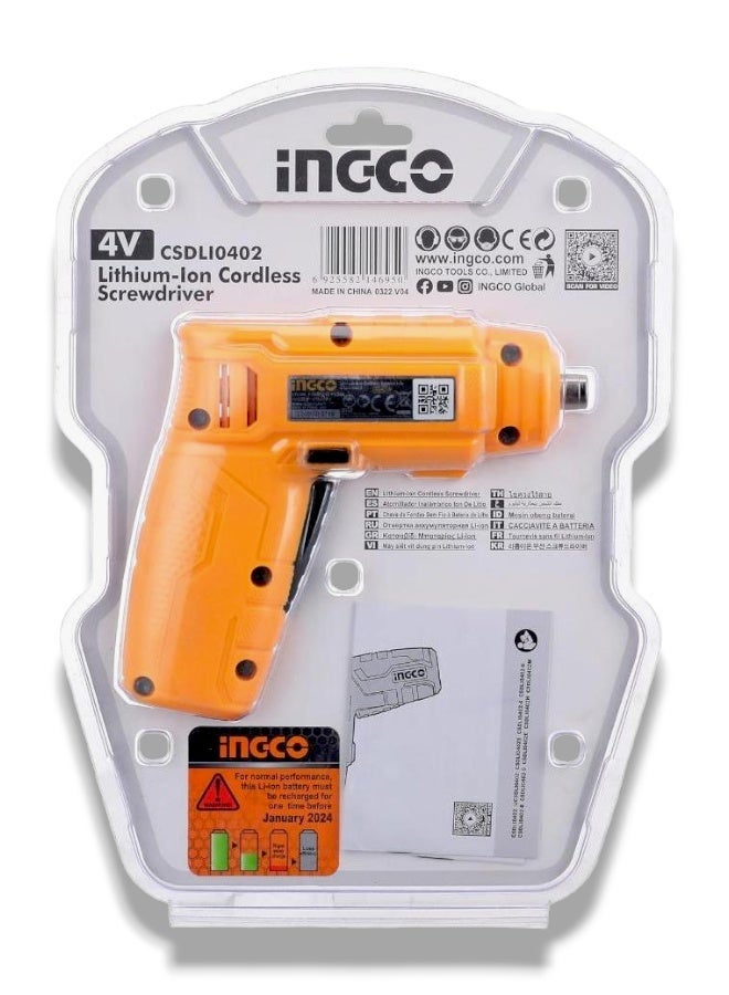 إنجكو مفك شحن لاسلكي 4 فولت من INGCO - Image 2
