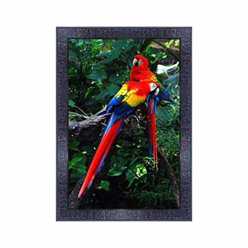pnf Poster And Frames Parrot Framed Wall Painting | For Living Room, Bedroom | Home Decoration Item | Best Gifting Option (10 * 14inch,Multicolour,Synthetic) 7301 - Image 5