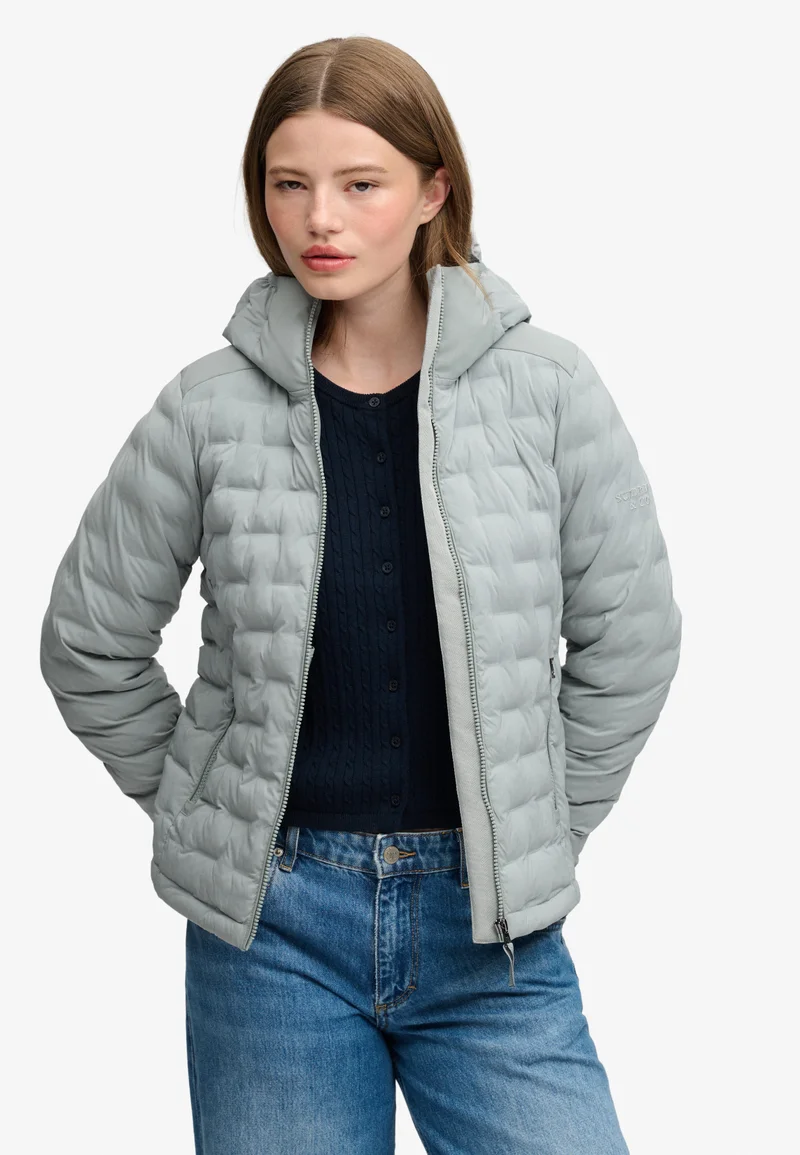 Hooded Heat Weld Padded Jacket