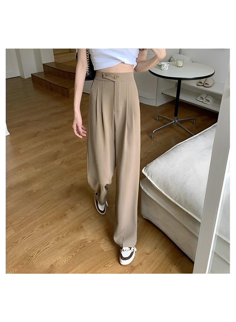 ريوكل بنطلون نسائي واسع الساق بنطلون يوغا مع جيوب بنطلون رياضي فضفاض مريح خفيف الوزن بخصر مرتفع - Image 3