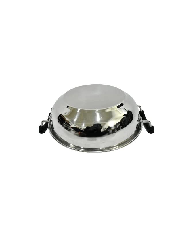 Sonanshi Sonanshi Stainless Steel Kadhai for Cooking/Frying for Kitchen & Restaurant (Induction Bottom) (10 Inch)  - Image 4