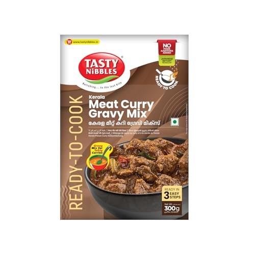 Tasty Nibbles Ready to Cook Kerala Meat Curry Gravy Mix 300g | Meat Masala Curry Paste| Meat Curry Paste| | No Food Additives Added | Japanese Retort Technology - Image 1