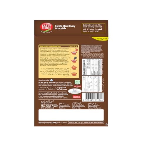 Tasty Nibbles Ready to Cook Kerala Meat Curry Gravy Mix 300g | Meat Masala Curry Paste| Meat Curry Paste| | No Food Additives Added | Japanese Retort Technology - Image 2