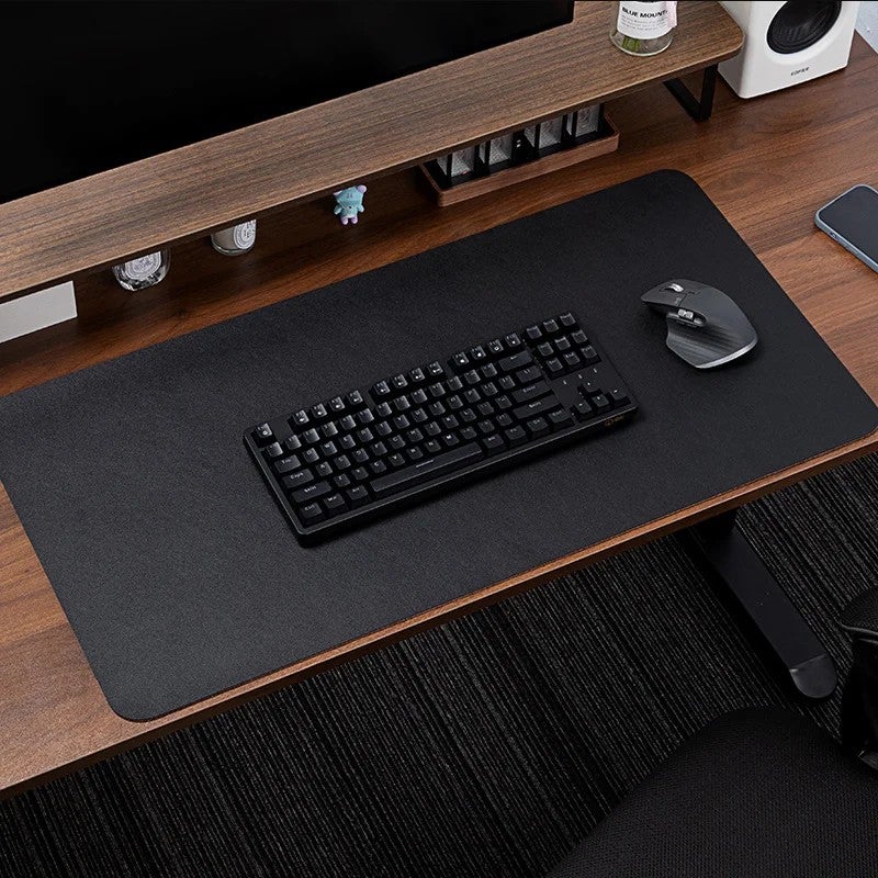 Y&D Natural Cork & PU Leather Desk Pad - Waterproof Dual-Sided Large Office Desk Mat, Ultra-Thin Table Protector & Mouse Pad - Image 2