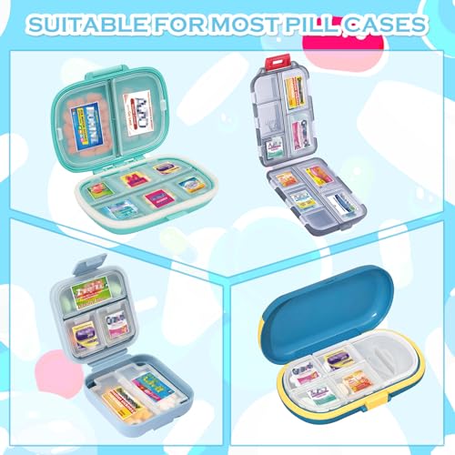 vanow 482Pcs Medicine Stickers for Pill Organizers, Quality Travel Daily Medication Organizer Stickers of Brands, 47 Sheets Pill Box Lables Stickers… - Image 5