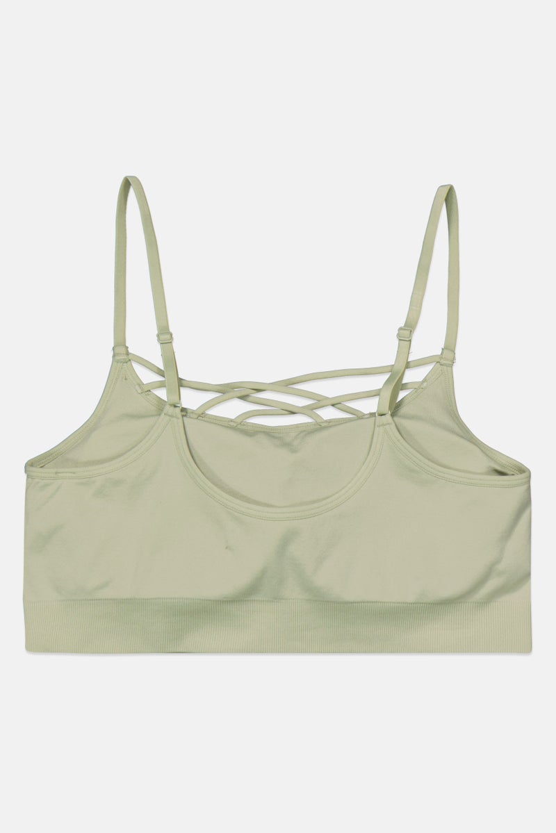 Etam Women Padded Bralette, Sage - Image 2