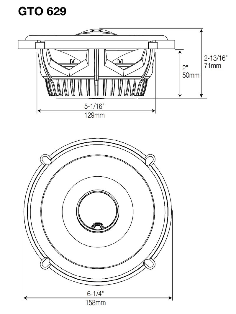JBL GTO629 Premium 6.5-Inch Co-Axial Speaker - Set of 2 - Image 5