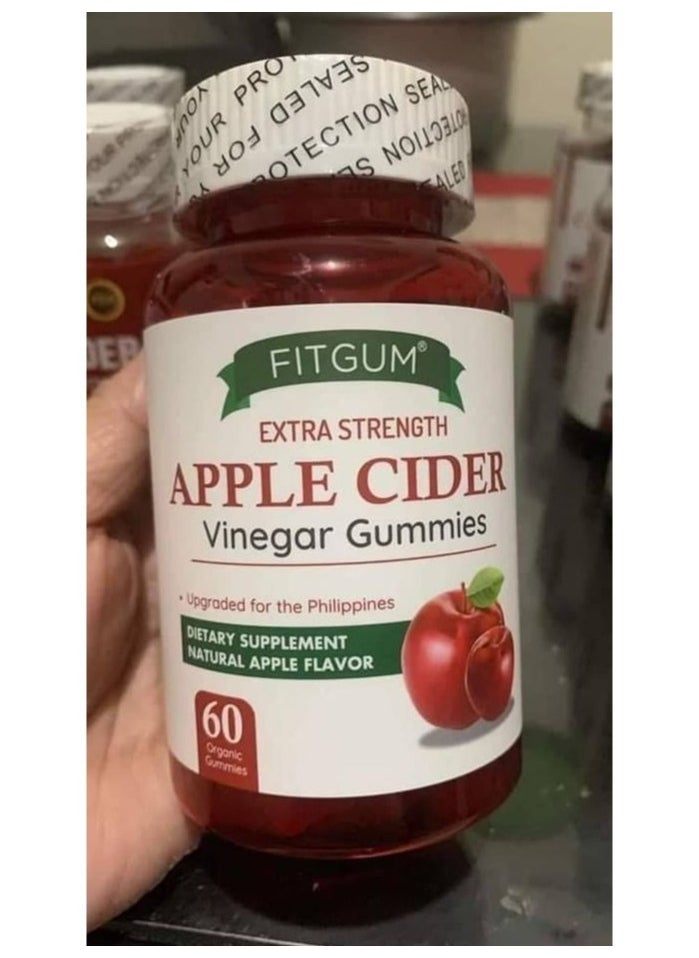 FIT - FITGUM Apple Cider Vinegar Gummies Vitamin C Slimming Gummy Weight Loss Immunity Boost Nutritional Supplements Gummies - Image 1
