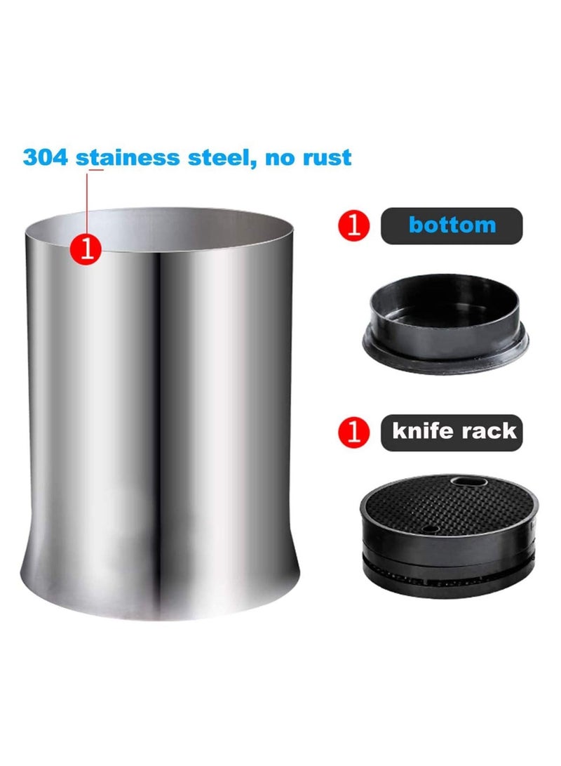 نيبمينينت Universal Knife Blocks, Holders with Slots for Scissors and Sharpening Rod Detach - Image 3