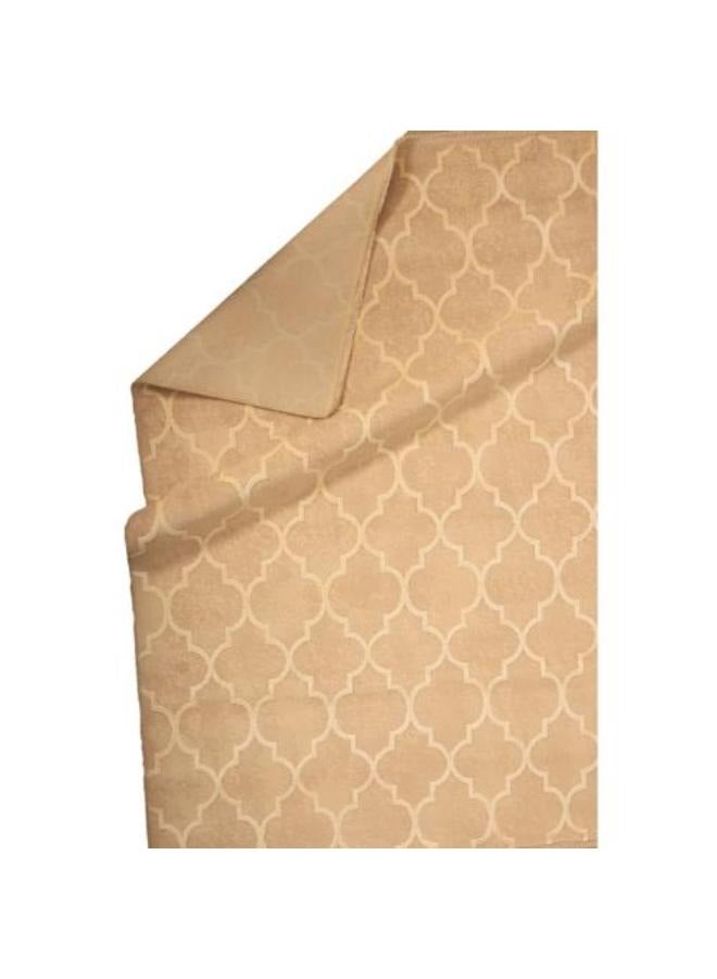 NOUL Beige Quatrefoil Pattern Area Rug, - Image 2