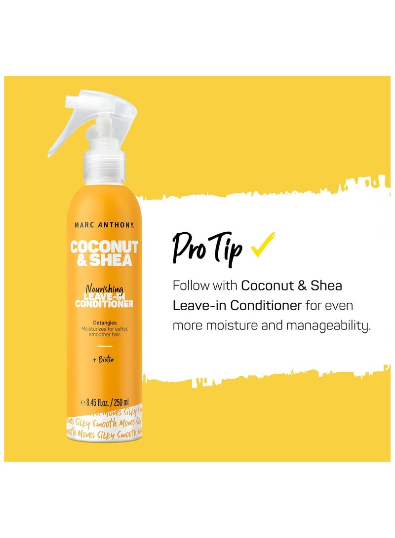 Marc Anthony 100% Coconut Oil & Shea Butter Hydrating Conditioner 250ml — Nourishes & Softens Hair - Image 3