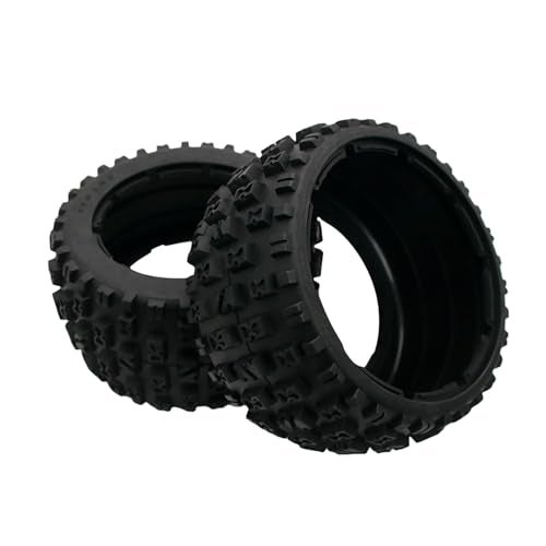 FLMLF 170 80MM Rear Knobby Tire Set of 2PCS Fit 15 HPI ROVAN KM Baja 5B RC CAR Parts - Image 1