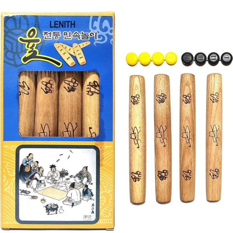 LENITH YUTNORI Korean Board Games Yunnori Floor Games for Family Adults Party Strategy Wood Stick Games Normal - Image 3