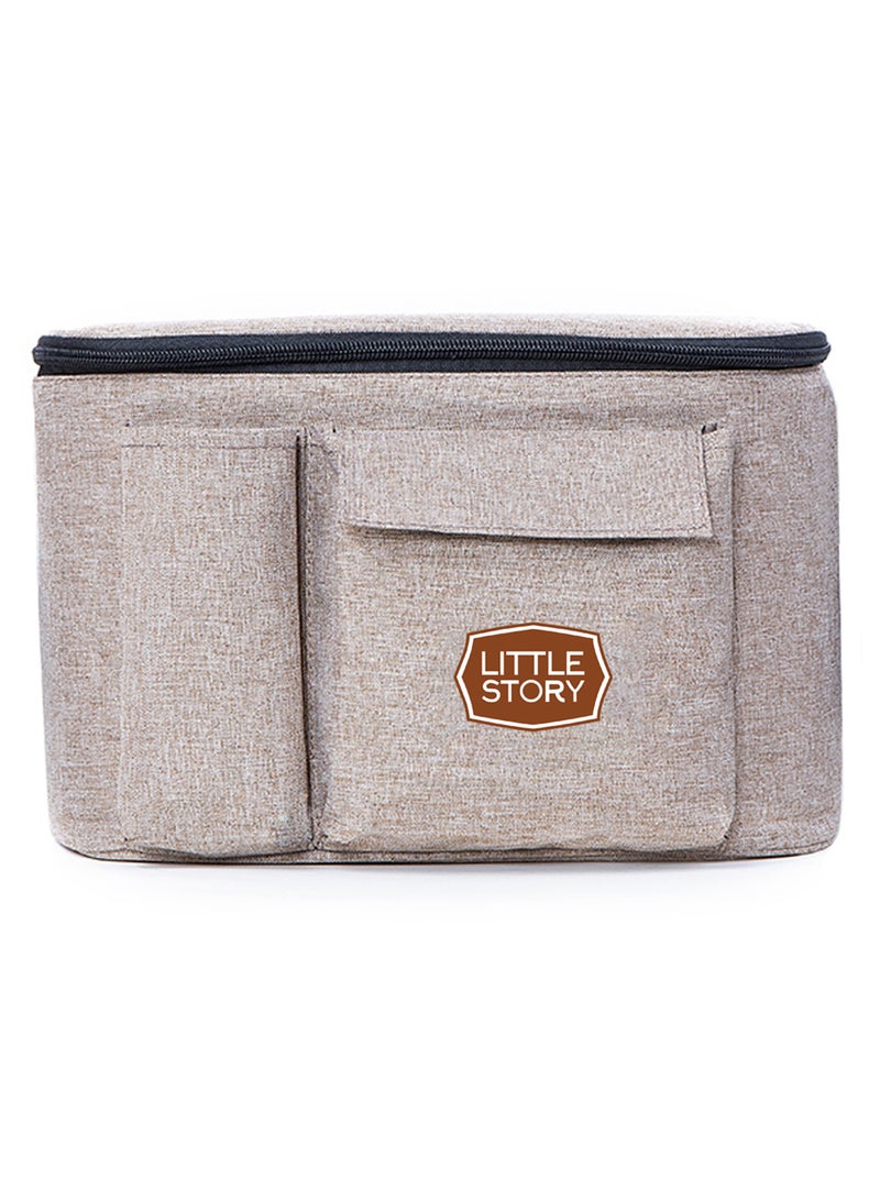 Little Story Stroller Organizer Travel Bag - Ivory - Image 4