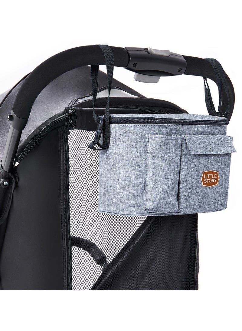Little Story Stroller Organizer Travel Bag - Ivory - Image 5