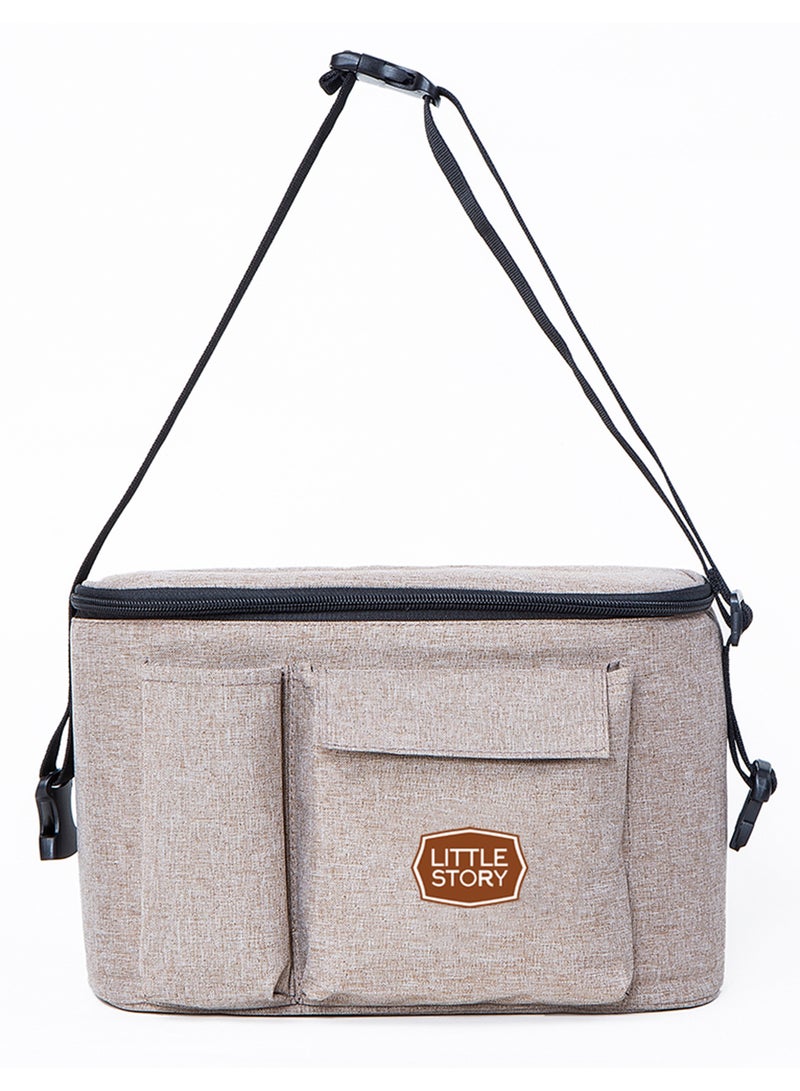 Little Story Stroller Organizer Travel Bag - Ivory - Image 3