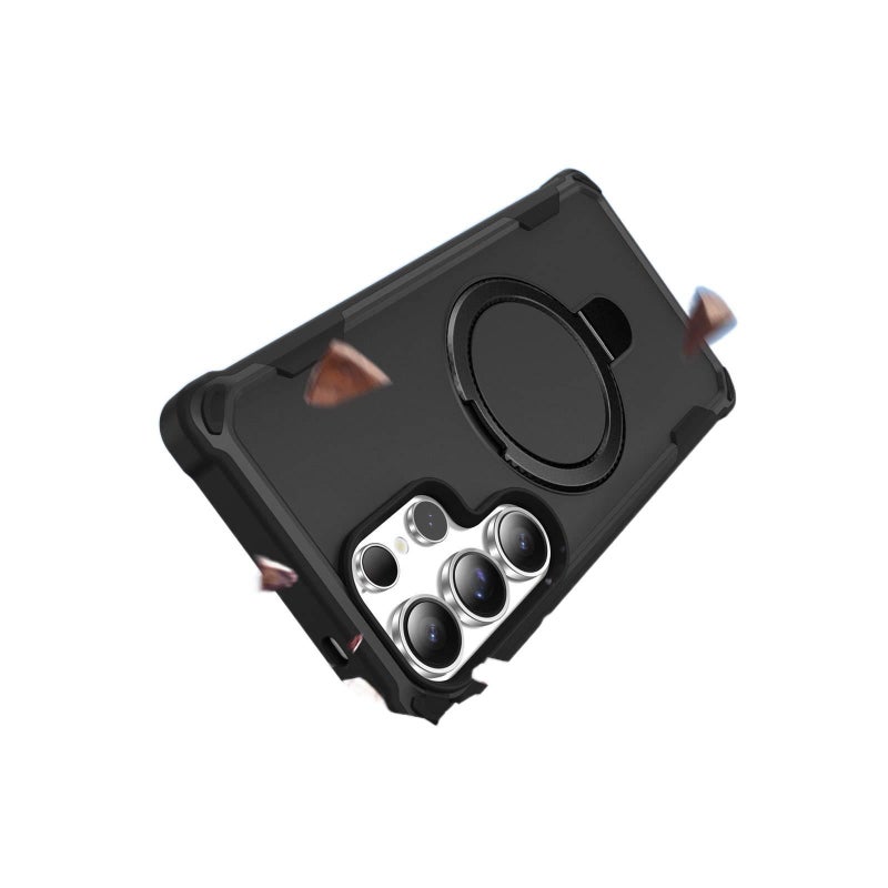 غطاء MagSafe | TPU | مقاوم للصدمات لـ Samsung S25 Ultra / Samsung S25 | حماية من السقوط | حامل قائم - Image 2