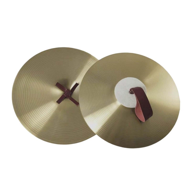 Deevoka Hand Cymbals Percussion Instrument Hand Cymbals Alloy for Performance Party Beginner Professional Drum Players, 10inch - Image 1