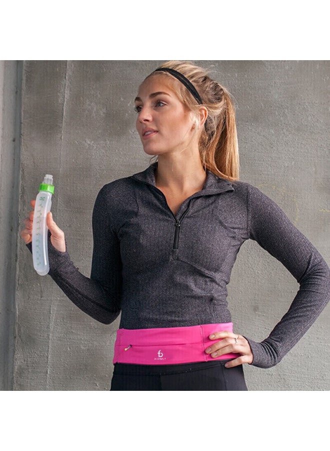 فليب بلت Flipbelt زجاجة ماء للجري، كوب ماء ناعم محمول للماراثون، زجاجة ماء للياقة البدنية بسعة كبيرة، كوب أزرق، الإصدار 2.0 - Image 2