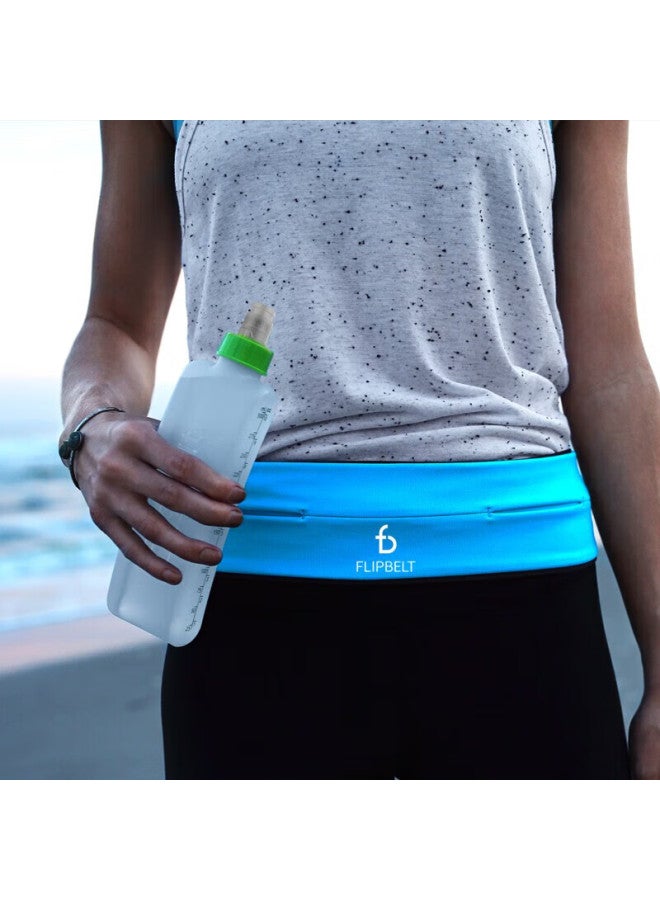 فليب بلت Flipbelt زجاجة ماء للجري، كوب ماء ناعم محمول للماراثون، زجاجة ماء للياقة البدنية بسعة كبيرة، كوب أزرق، الإصدار 2.0 - Image 5