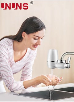 UNUNS Faucet Water Filter,Water Purifier For Faucet With 1 Filter,Multi-Stage Advanced Faucet Water Filter System Removes Chlorine,Sediment, Chemicals Suitable For Kitchen And Bathroom  - Image 3