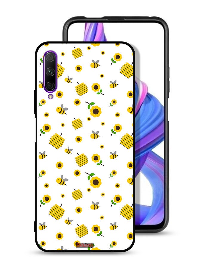 Tolwak Honor 9X Pro Protective Case Cover Sunflowers And Bees - Image 1