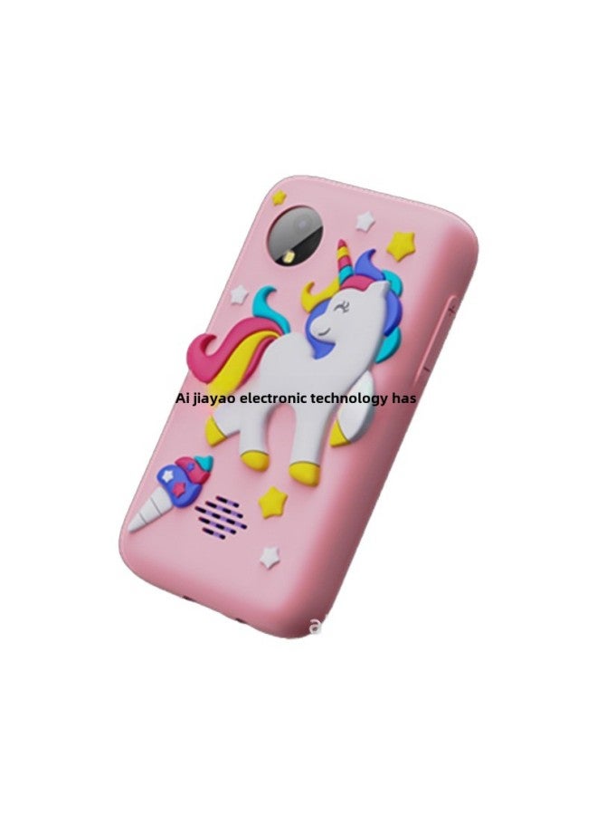 Generic Z9 Private Model Children's Toy Camera Music Mobile Phone Cartoon Unicorn HD Double Camera Game Recording-Body Color:H09 Dinosaur  Front And Rear Double Photographs -2.4 "Screen -32G Memory Card Reader  - Image 5