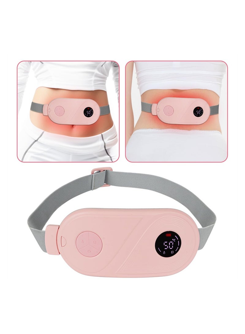 Excefore Heating Pads, Portable Heating Pad for Back Pain Relief, Fast Period Pain Relief Heated Waist Pad with 3 Heat Levels and 3 Massage Modes, Back or Belly Heating Pad, Ideal Gifts for Women - Image 3