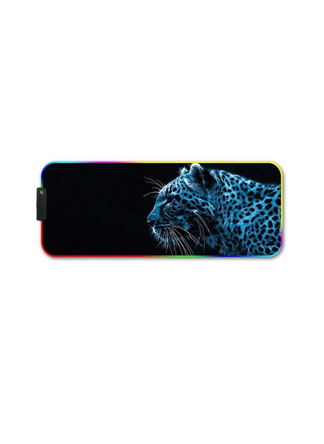 BURAQ 350x600x3mm F-01 Rubber Thermal Transfer RGB Luminous Non-Slip Mouse Pad(Ice Lend)  - Image 2