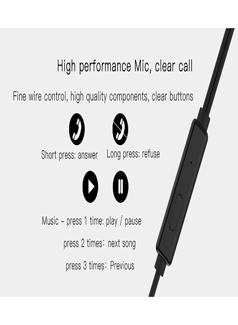 يسيدو YH09 سماعة أذن بمقبس 3.5 ملم مادة إلغاء الضوضاء للمكالمات الصوتية باللون الأبيض - Image 4