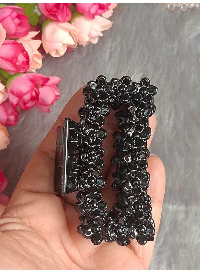 DENICRAAS Floral Design Crystal Hair Claw Clips For Girls & Women, 6 Pack, Multi-Color Assortment Strong Grip, Lightweight,Hair Accessory (Rectangular shape) - Image 3
