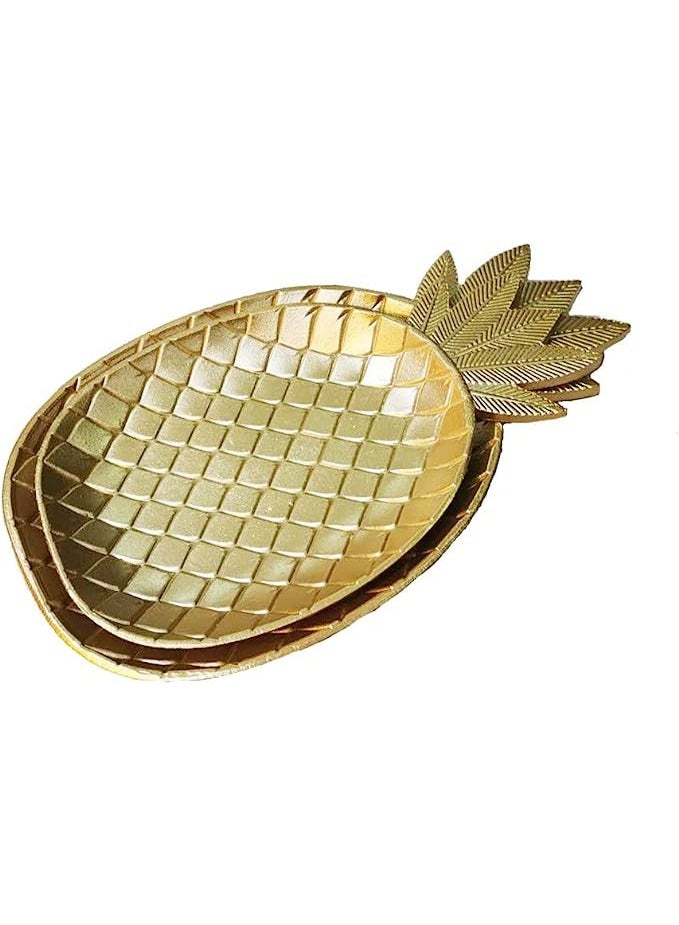 Luxury Gold Pineapple Decorative Serving Tray – Multifunctional Jewelry Holder & Snack Bowl for Home, Party, Kitchen & Restaurant Table Décor – Elegant Modern Centerpiece Storage Dish - Image 2